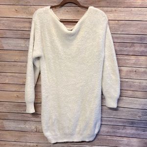 Forever 21 Bodycon White Sweater Dress/Tunic- Size M- NWOT